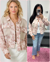 Mystree Mixed Media Jacket - Cappuccino
