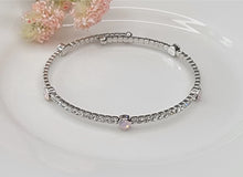 Stackable Silver Metal Bracelet - Assorted Colors