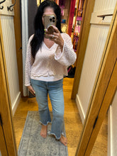 Long Sleeve Sweater Cardigan - Off White, Black or Pink