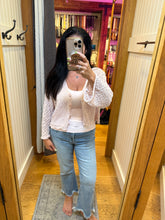 Long Sleeve Sweater Cardigan - Off White, Black or Pink