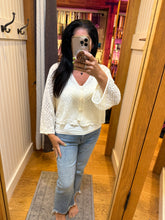 Long Sleeve Sweater Cardigan - Off White, Black or Pink