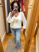Long Sleeve Sweater Cardigan - Off White, Black or Pink