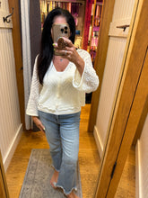 Long Sleeve Sweater Cardigan - Off White, Black or Pink