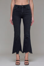 Hidden Happi Black Frayed Hem Cropped Flare