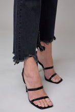 Hidden Happi Black Frayed Hem Cropped Flare