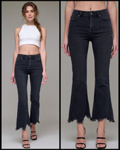 Hidden Happi Black Frayed Hem Cropped Flare