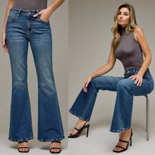 Hidden Dark Vintage Clean Stretch Mid Rise 36” Inseam Flare
