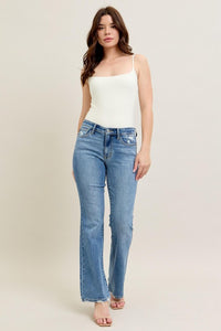 Judy Blue MR Vintage Wash Bootcut W/ Destroy Hem