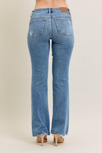 Judy Blue MR Vintage Wash Bootcut W/ Destroy Hem
