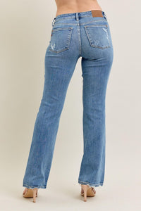 Judy Blue MR Vintage Wash Bootcut W/ Destroy Hem