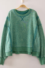 Vintage Washed Sweatshirt - Black, Denim, Seafoam or Hot Pink