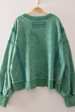 Vintage Washed Sweatshirt - Black, Denim, Seafoam or Hot Pink