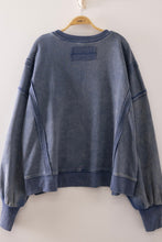 Vintage Washed Sweatshirt - Black, Denim, Seafoam or Hot Pink