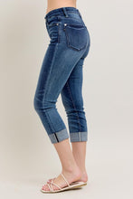 Judy Blue Dark Wash Cuffed Capri