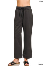 SCUBA DRAWSTRING PANTS - BLACK OR COCOA