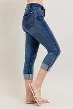 Judy Blue Dark Wash Cuffed Capri