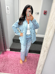 Risen Oversized Star Print Shirt