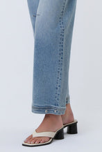 Flying Monkey Super High Rise Button Snap Hem Barrel Leg Jeans