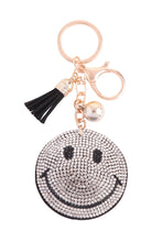 Smile Face Keychain - White or Black 🙂