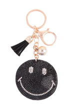 Smile Face Keychain - White or Black 🙂
