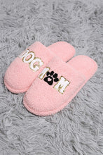 Dog Mom Paw Soft Home Indoor Floor Slippers - Pink or White