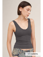 Nikibiki Reversible Scallop Edge Tank Top - Assorted Colors