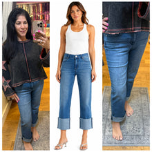 1822 Denim 29.5''- 25'' Relaxed Straight Roll Cuff Jean In Paola