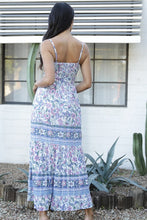 V Neck Twist Front Cut Out Maxi Dress W Embroidery - Sweet Pea