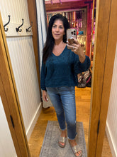 V Neck Crop Length Light Weight Pullover Sweater - Assorted Colors
