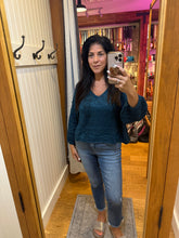 V Neck Crop Length Light Weight Pullover Sweater - Assorted Colors