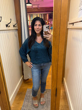 V Neck Crop Length Light Weight Pullover Sweater - Assorted Colors