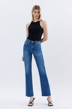 Flying Monkey High Rise Clean Cut Raw Hem Straight Jeans