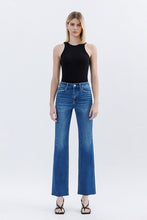 Flying Monkey High Rise Clean Cut Raw Hem Straight Jeans