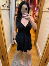Ocean Drive Rib Knit Twist Front Dress - Black