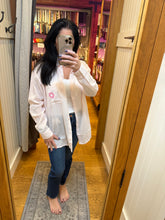Surf Gypsy Ombré Printed Cotton Button Down - Soft Pink