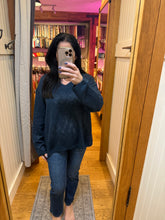 Ocean Drive Solid Slub Sweater - Navy or White