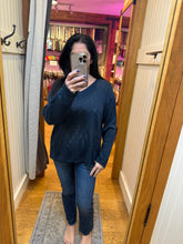 Ocean Drive Solid Slub Sweater - Navy or White