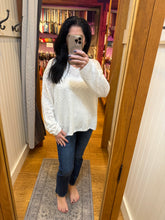 Ocean Drive Solid Slub Sweater - Navy or White