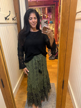 Tiered Maxi Skirt - Olive