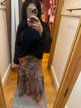 Maxi Skirt - Black Multi