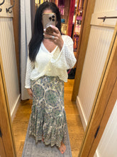 Mandela Printed Skirt - Ivory or Teal