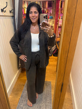 Vintage Havana Heather Coffee Knit Wide Leg Pant