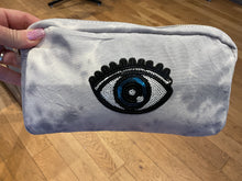 Canvas Zipper Pouch Evil Eye Or Hamsa