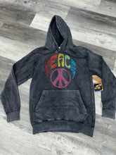 Peace Stylish and Premium Quality Vintage Wash Hoodie - Vintage Black