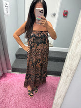Tiered A Line Maxi Skirt - Black