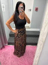 Tiered A Line Maxi Skirt - Black