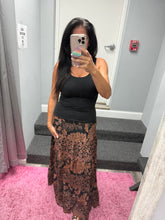 Tiered A Line Maxi Skirt - Black