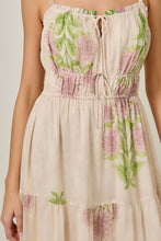 Front Tied Ruffle Tier Dress - Ivory