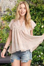 BOHO PAISLEY SHIRRING BLOUSE - BLACK OR MAUVE