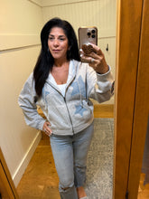 Star Patch Hoodie - Black or Heather Grey
